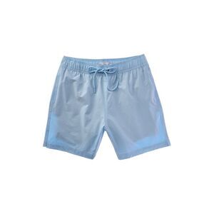 Mr. Swim Mens  Textured Stretch Trunk, Blue